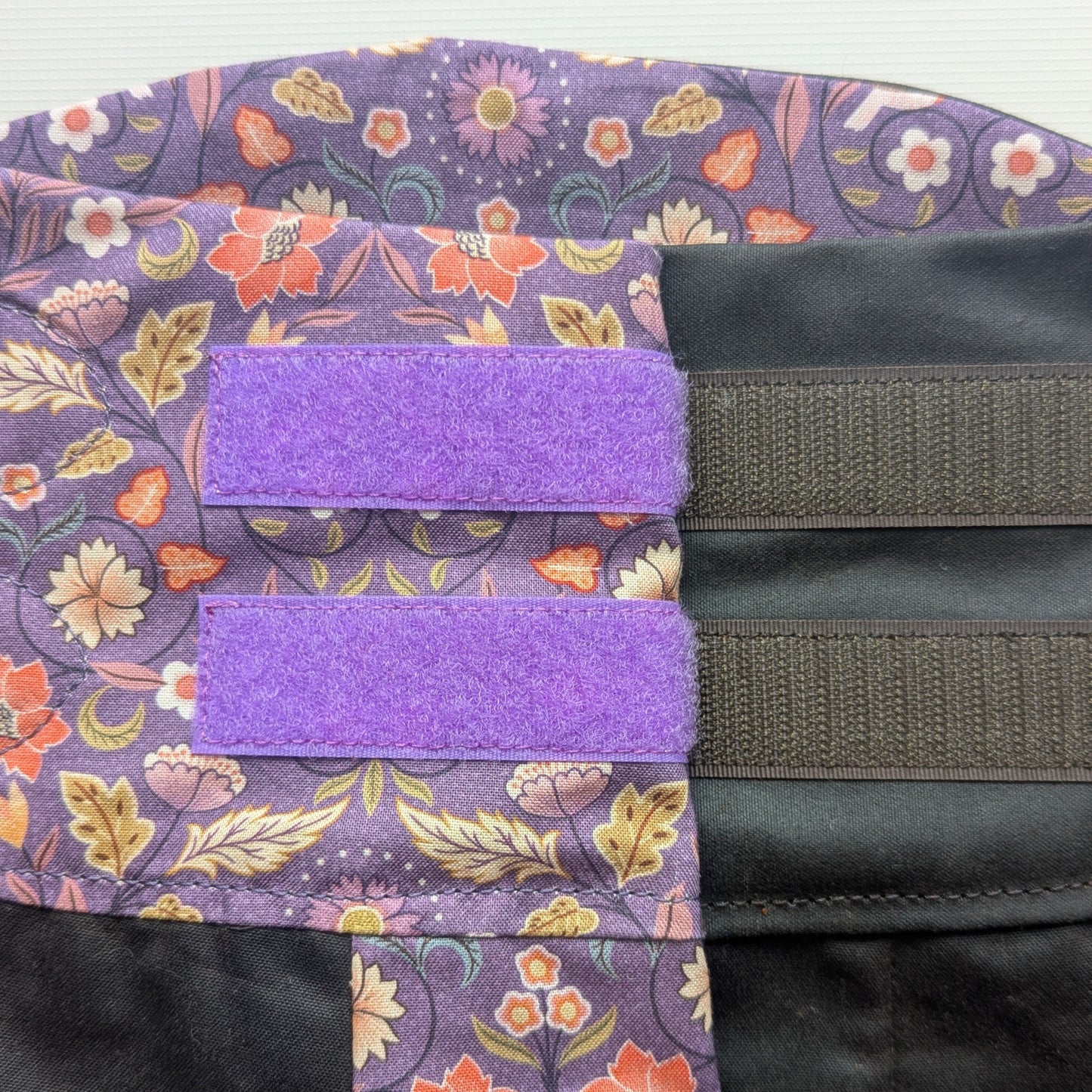 Close up of the handcrafted riding habit, showing the interior and exterior design.