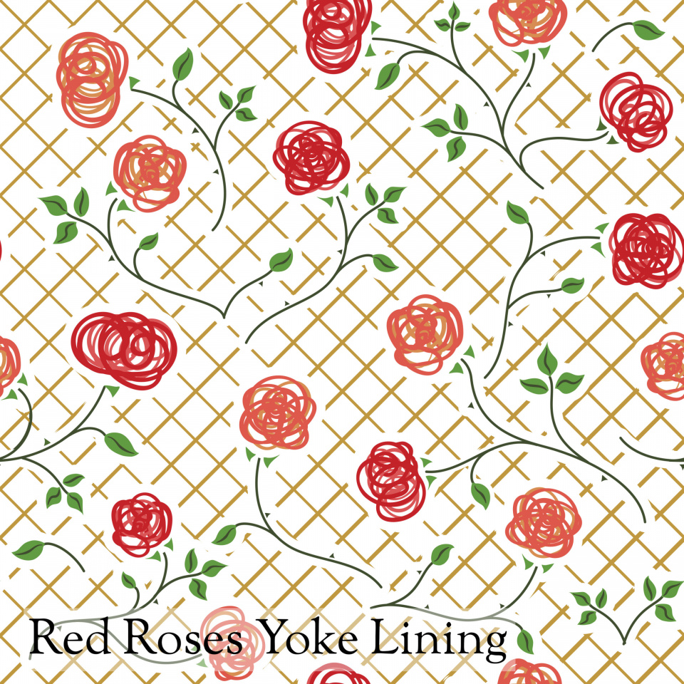 Red rose motif