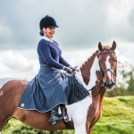 Handmade British bespoke waterproof horse riding skirt, countryside fashion